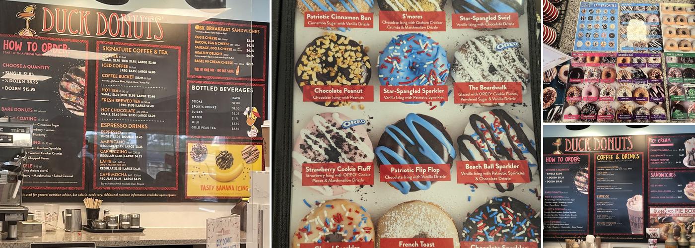 Duck Donuts Menu