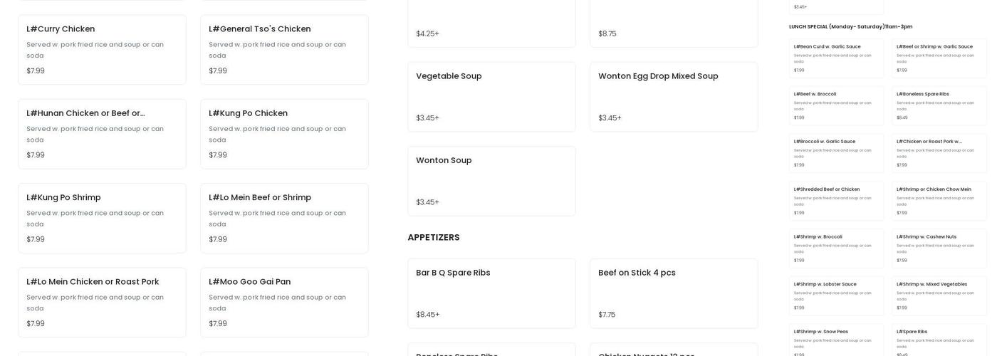 Magic Wok Menu