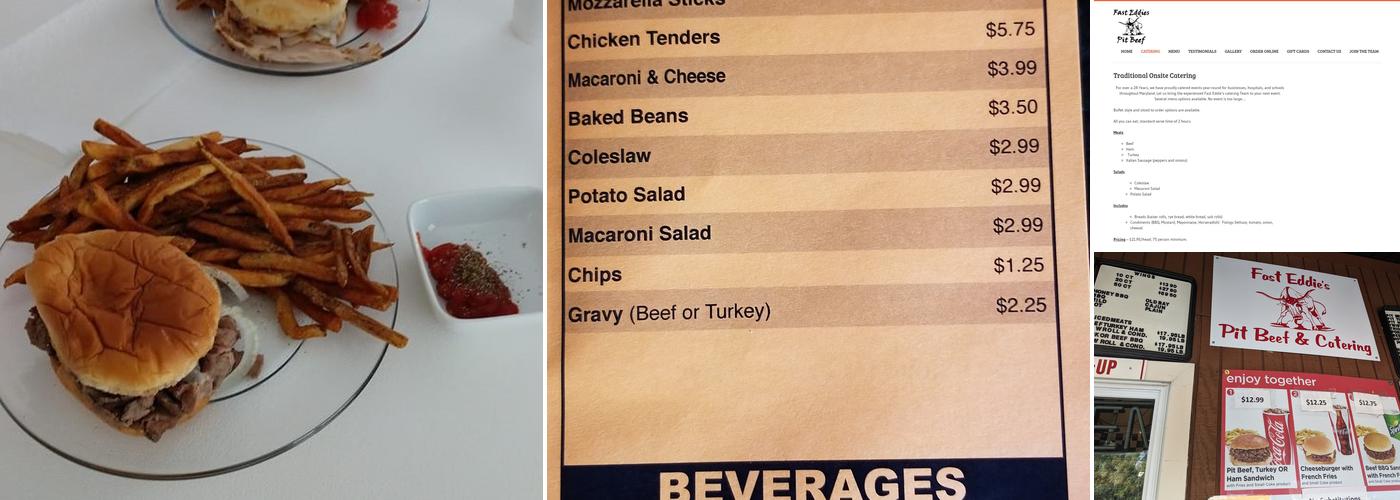 Fast Eddie's Pit Beef Menu