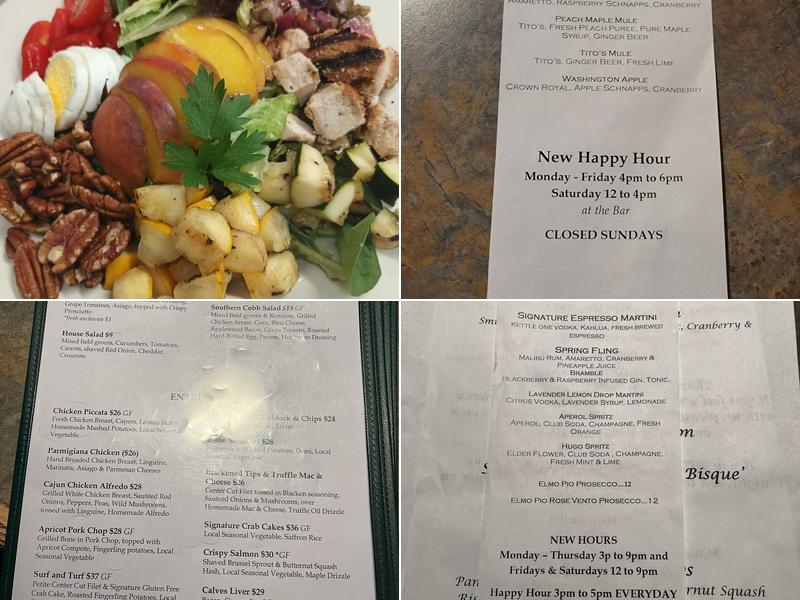 Reflections Restaurant Menu