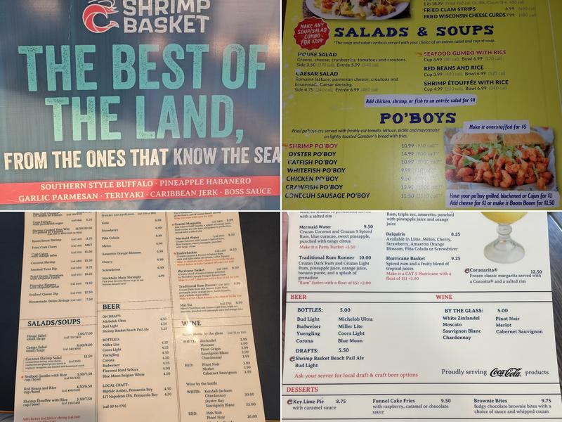 Shrimp Basket Menu