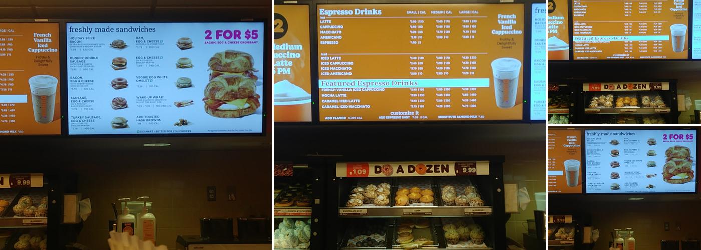 Dunkin' Menu
