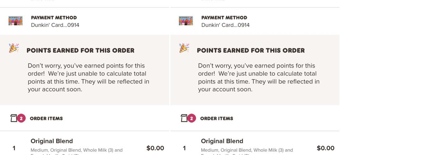 Dunkin' Menu