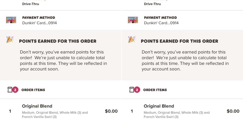 Dunkin' Menu