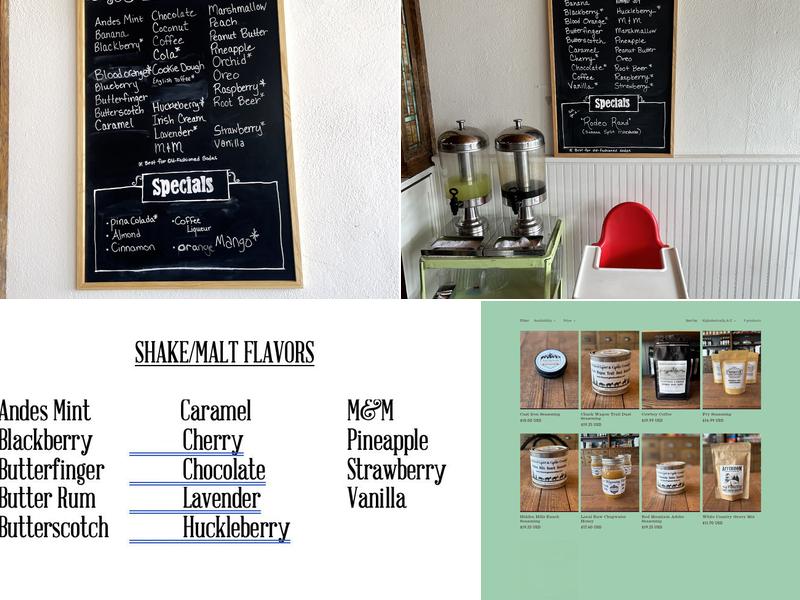 Chugwater Soda Fountain Menu