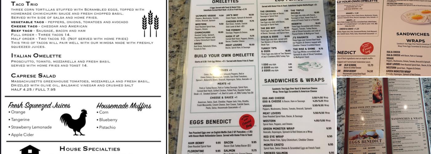 Early Harvest Diner Menu