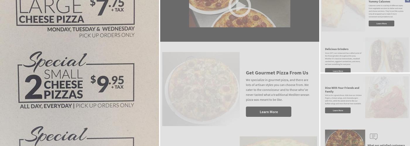 Andrea's Pizza Menu