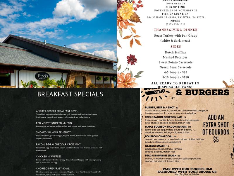 Funck's Restaurant Menu