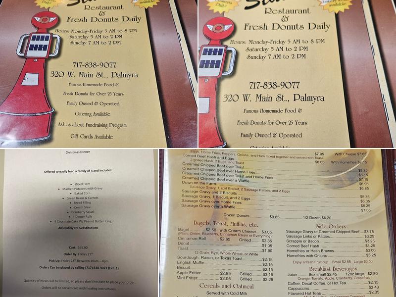 Filling Station Menu