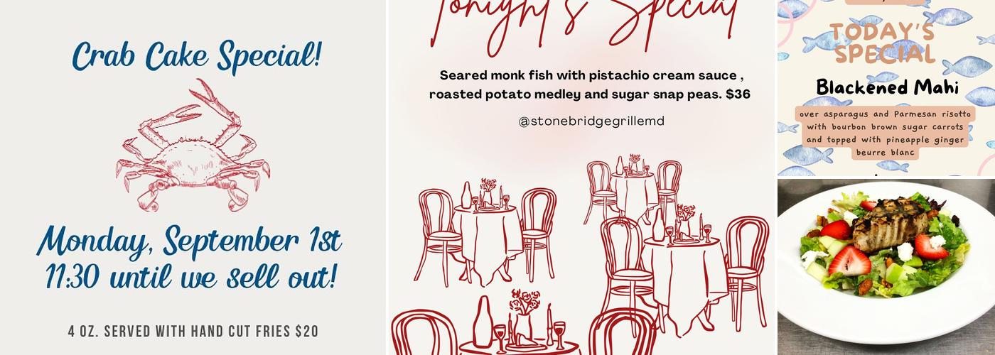 StoneBridge Grille Menu