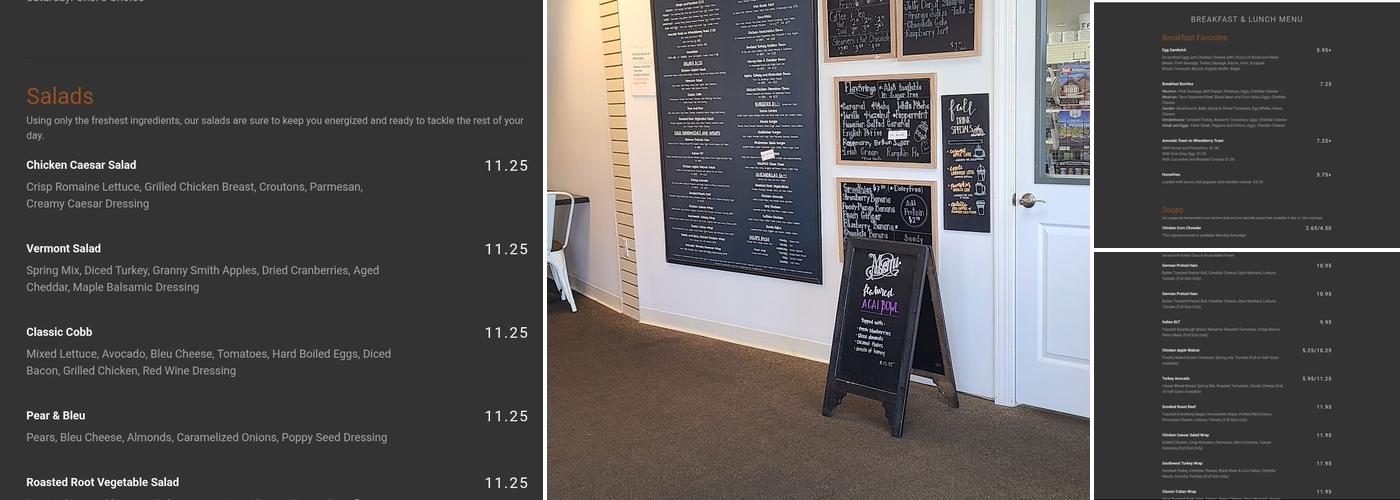 The Daily Grind Quarryville Menu