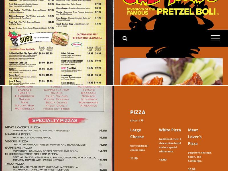 Crazy Tomato Menu