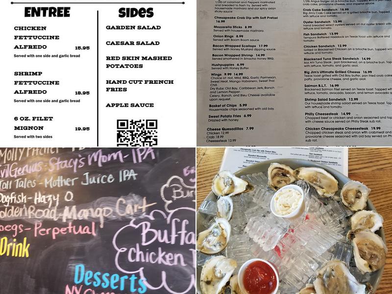 Big Jim's Seafood House Menu