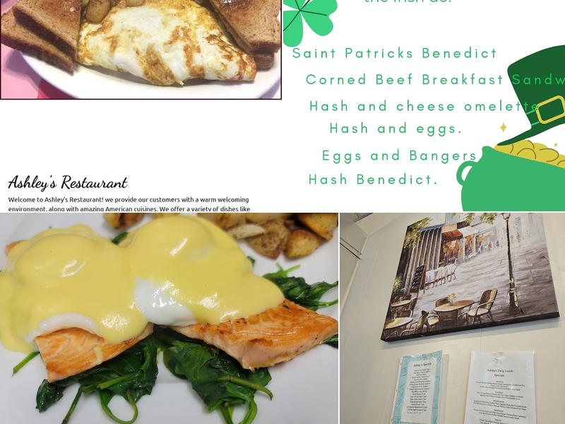 Ashley's Menu