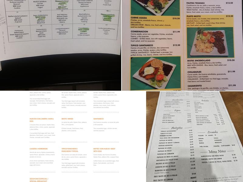 El Santaneco Restaurant Menu