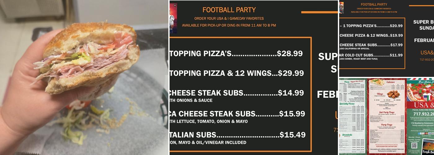 USA & I Menu