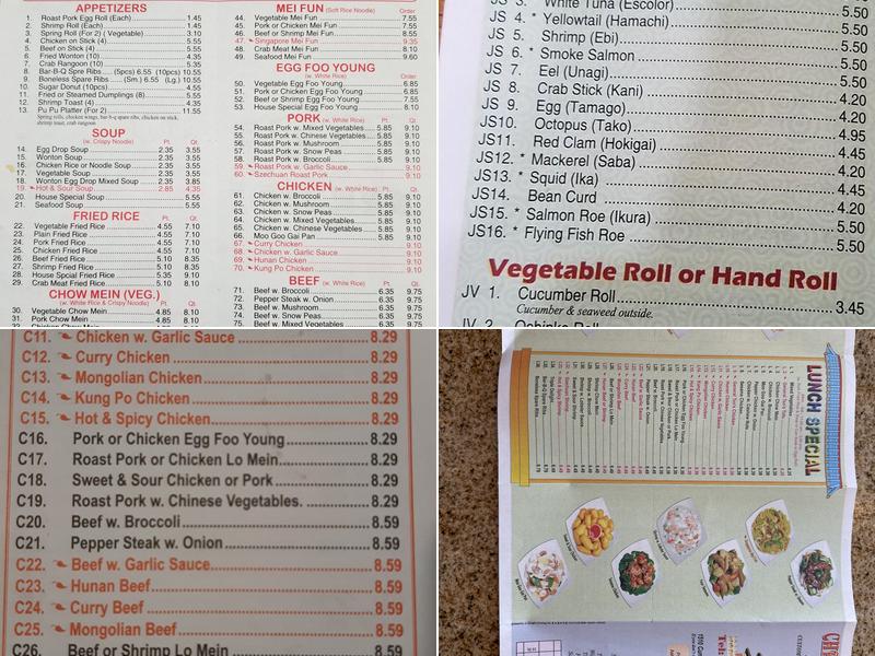 Chen's House Menu