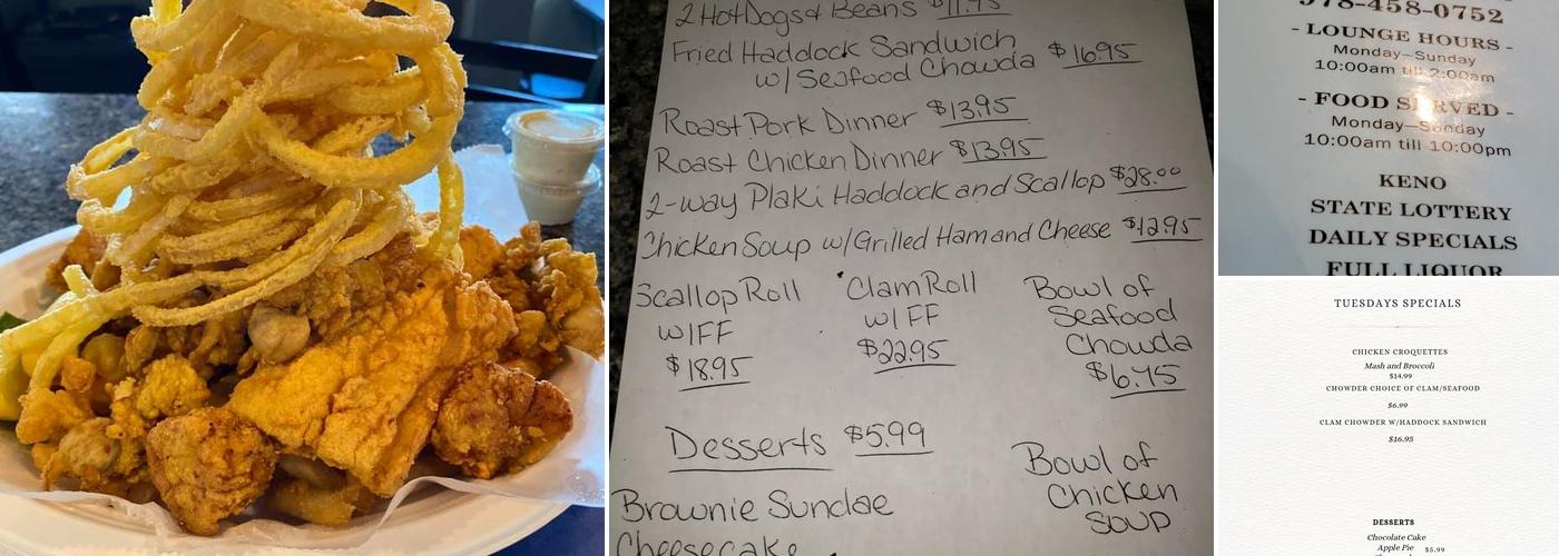 Captain John's Menu