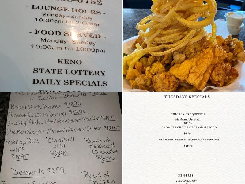 Captain John's Menu