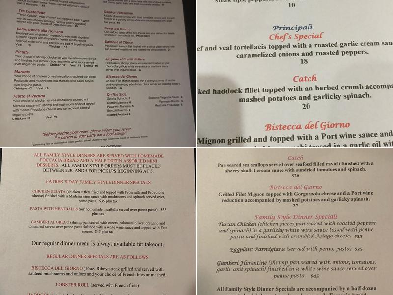 Rufina's Menu