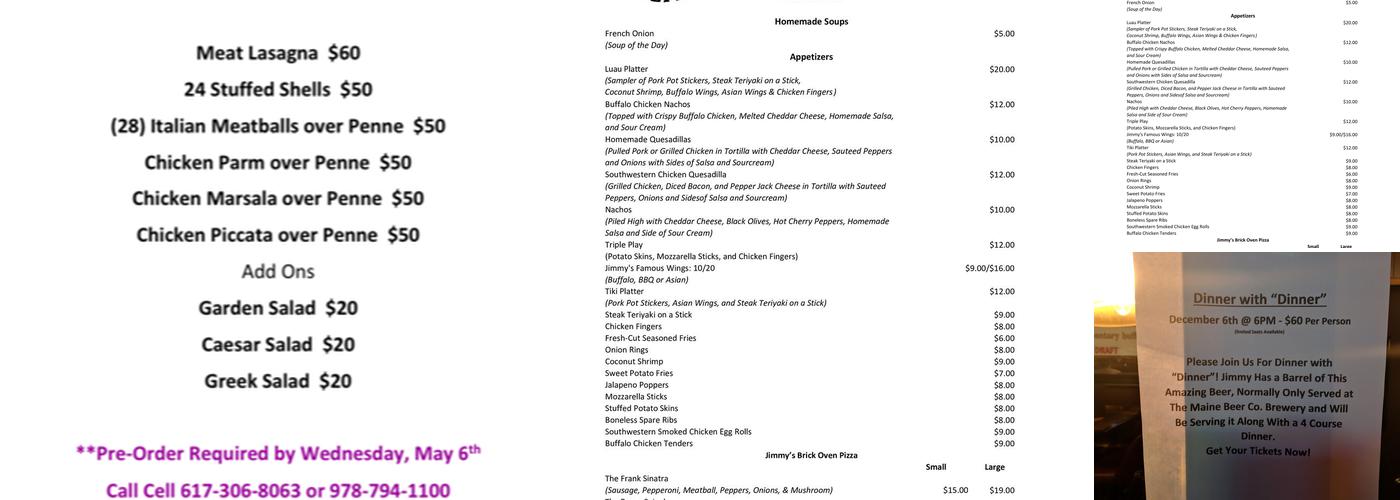 Culpeppers Pub & Grill Menu