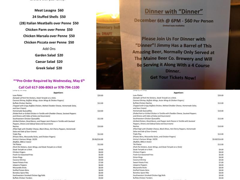 Culpeppers Pub & Grill Menu