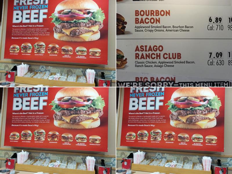 Wendy's Menu