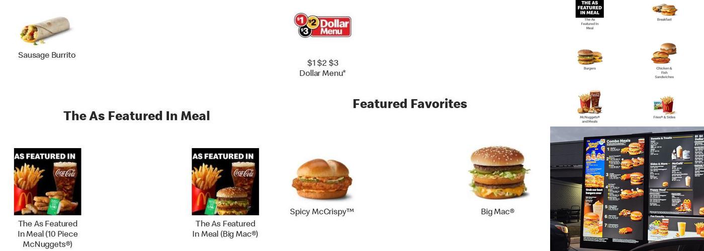 McDonald's Menu