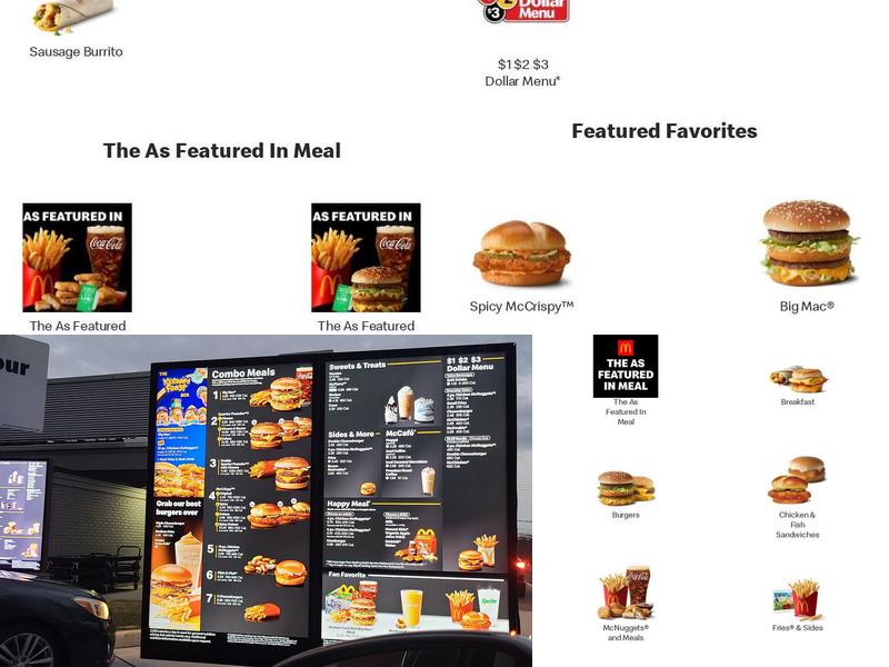 McDonald's Menu