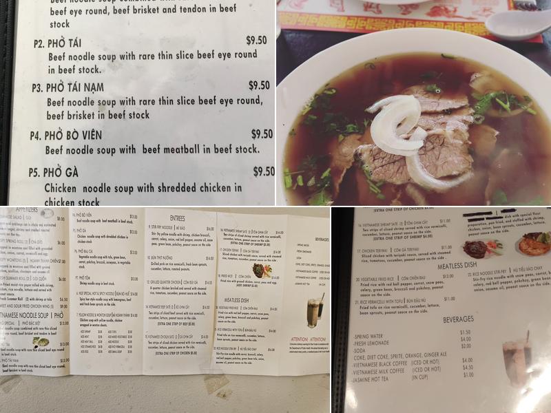 Pho 29 Menu