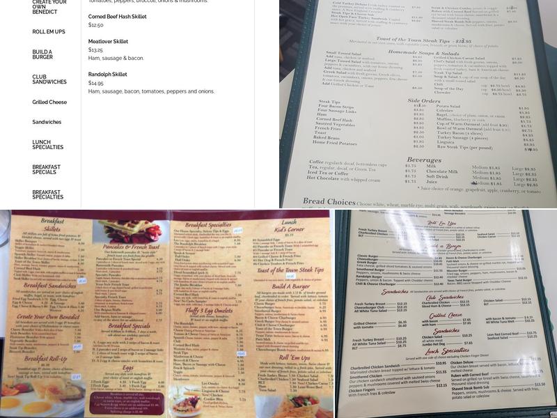 Toast of the Town Menu