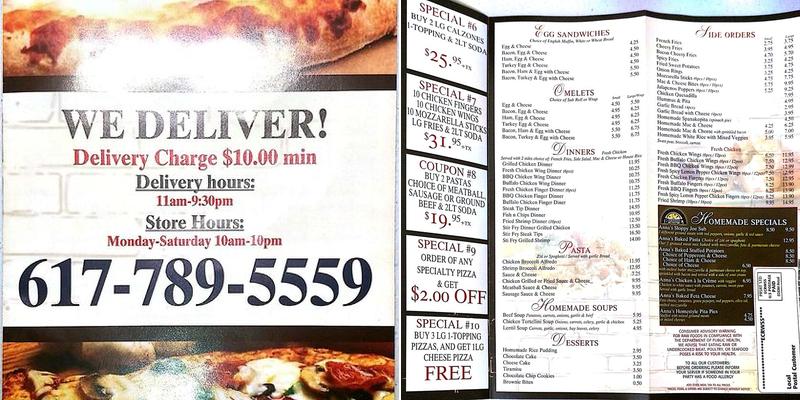 Brickhouse Pizza and Grille Menu