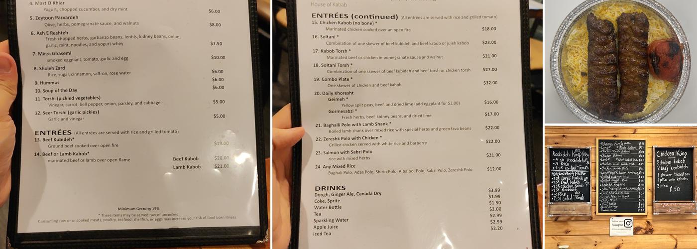 Roksana Menu
