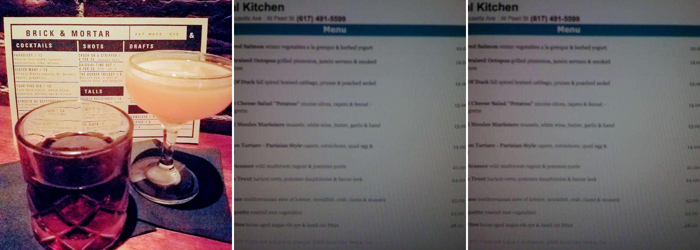 Central Kitchen Events Menu