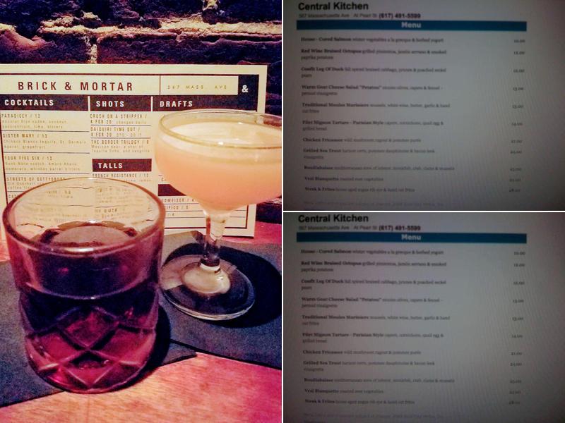 Central Kitchen Events Menu