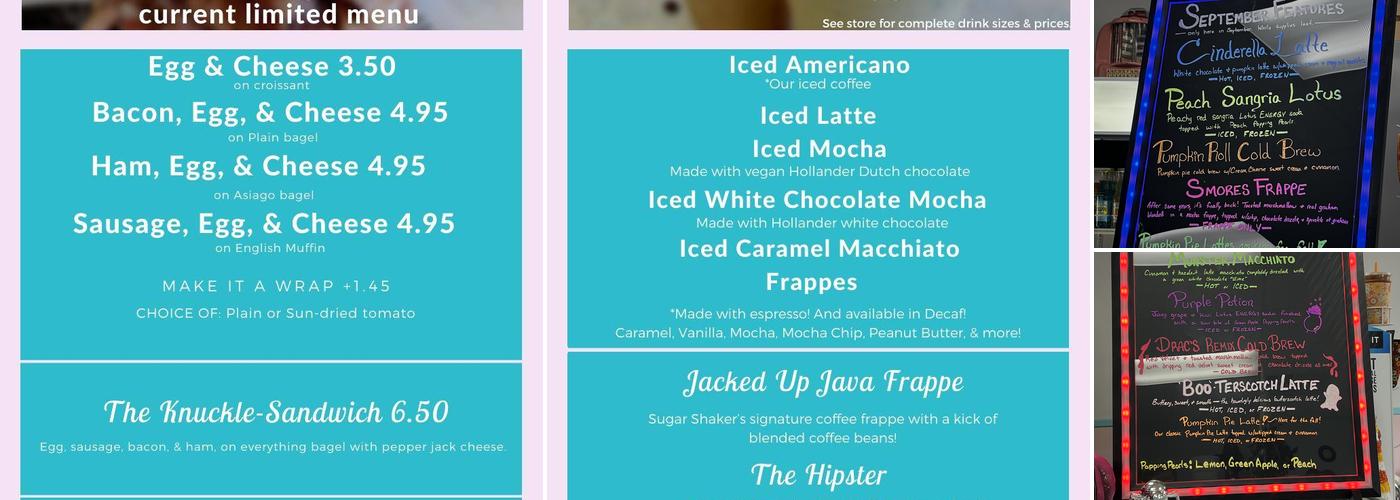 The Sugar Shaker Menu