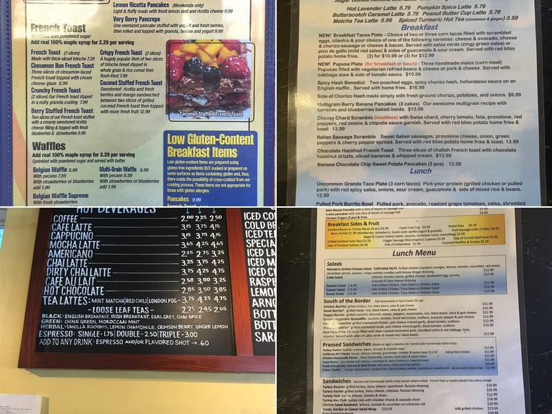 Uncommon Grounds Menu