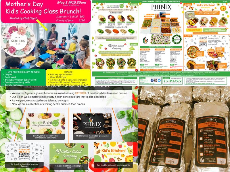 Phinix Virtual Kitchens Group Menu