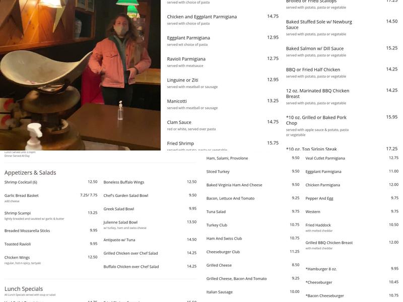 Greg's Restaurant Menu
