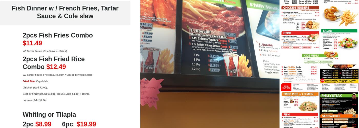 J.Buffalo Wings Menu