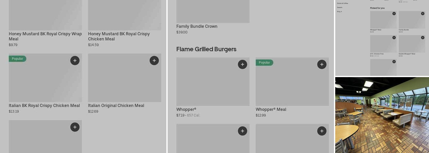 Burger King Menu