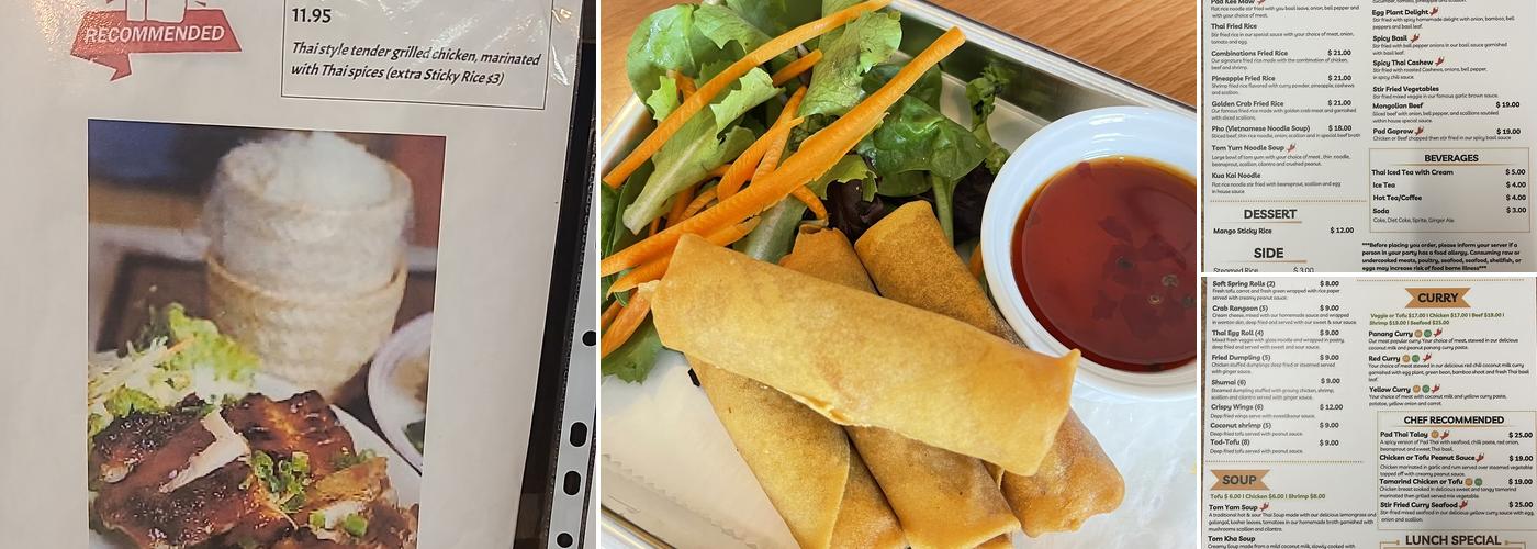 Origin Thai Bistro Menu