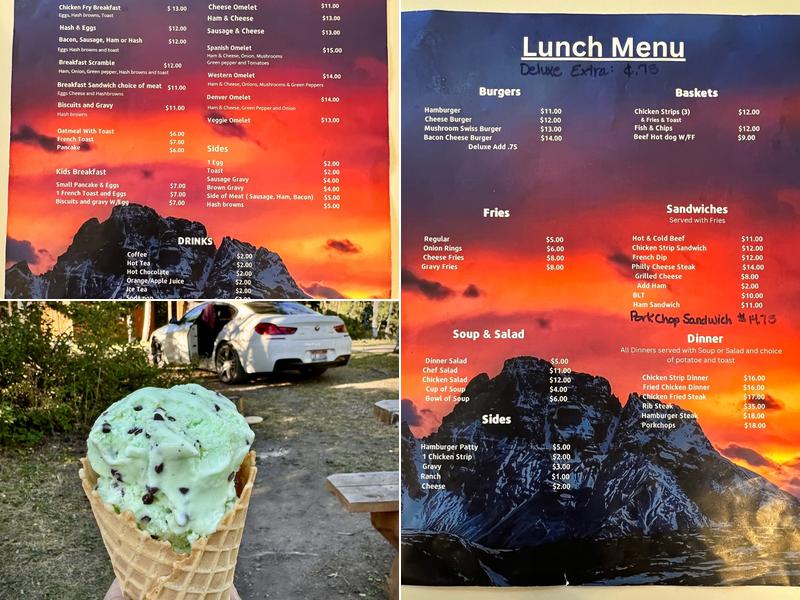 Leaning Tree Cafe and Campground Menu