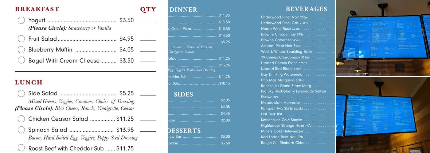 Nell's Menu