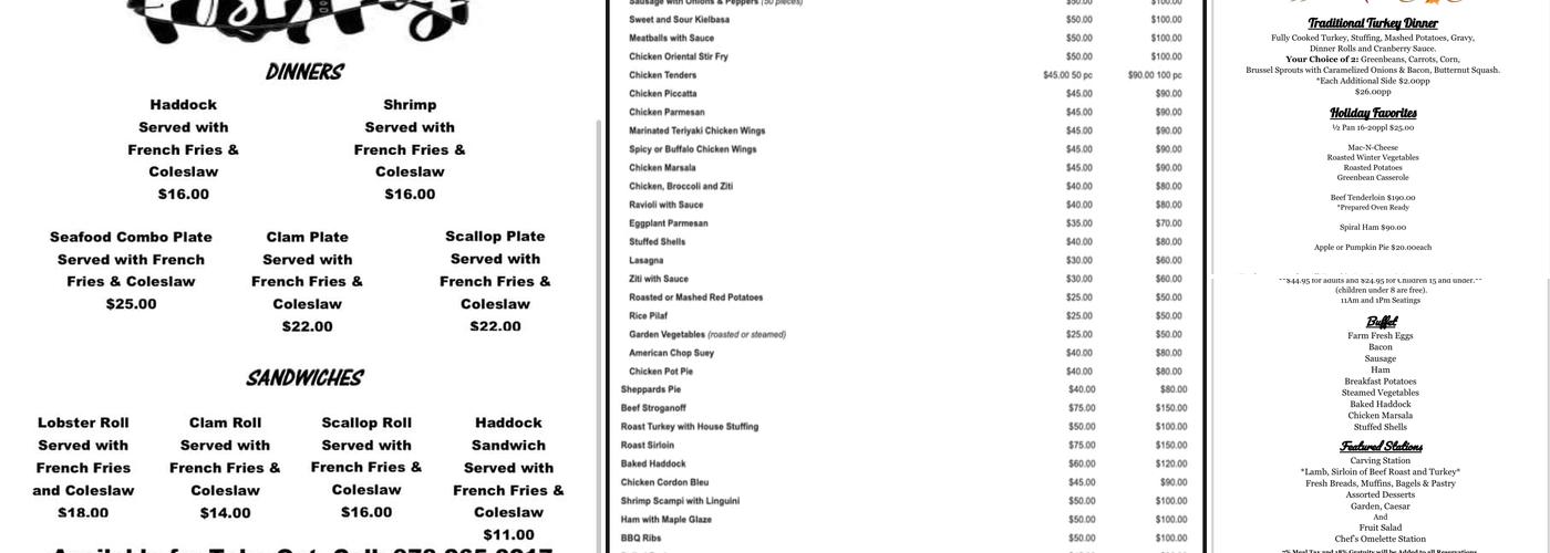 French's Catering Menu