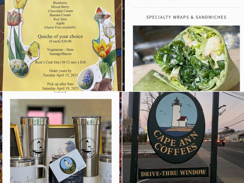 Cape Ann Coffees Menu