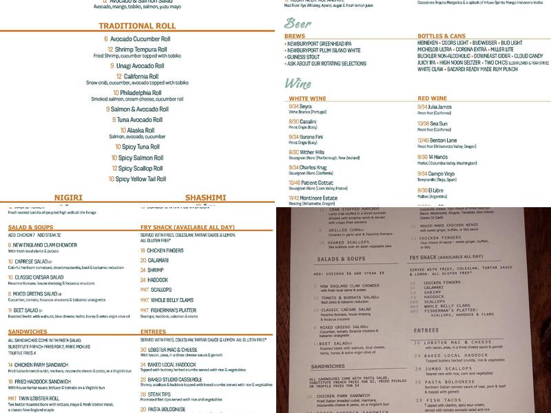 The Studio Menu