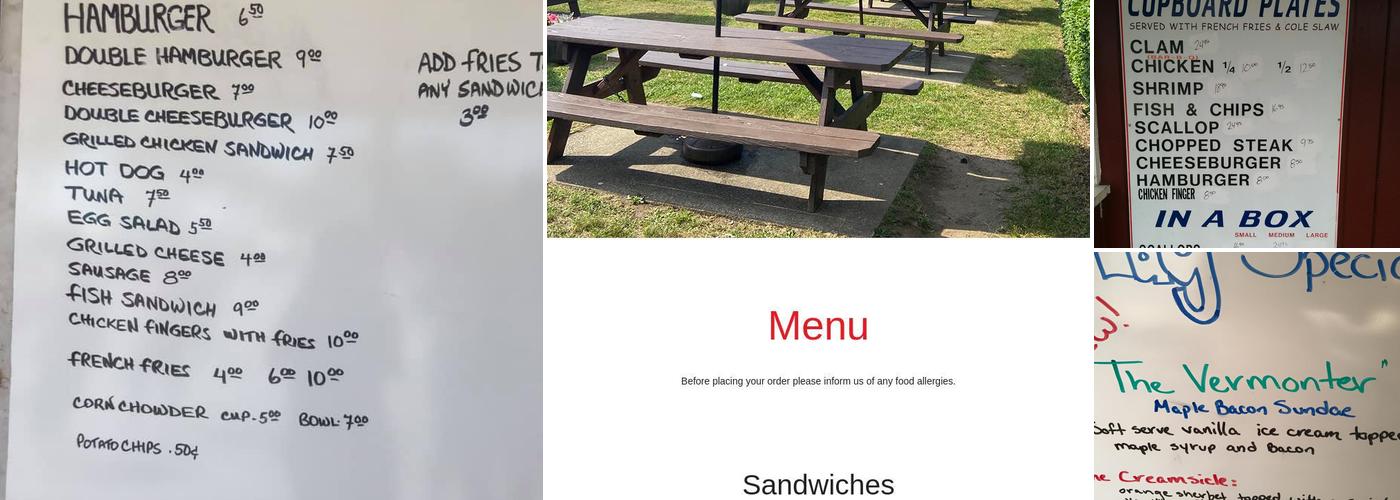 Cupboard of Gloucester Menu