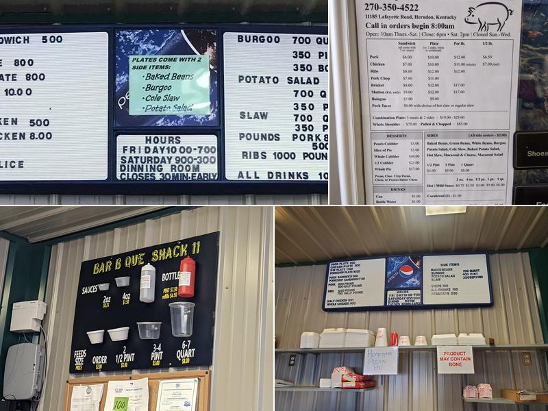 Knockum Hill Bar-B-Que Menu