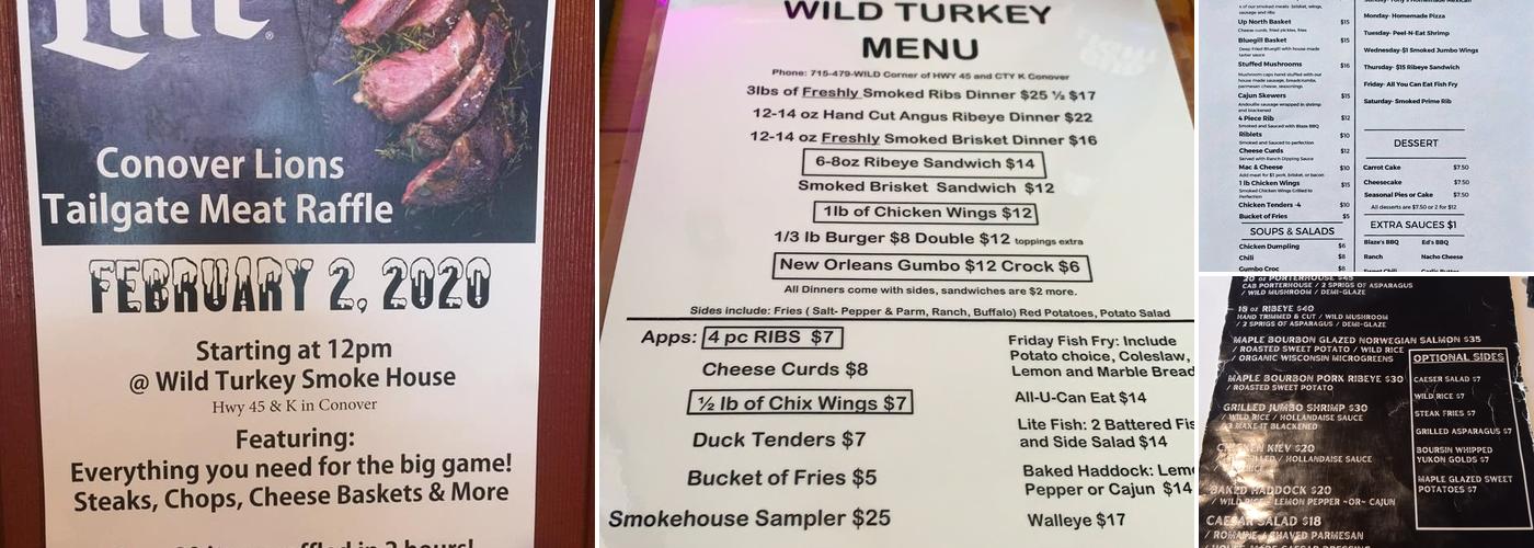 Wild Turkey Menu